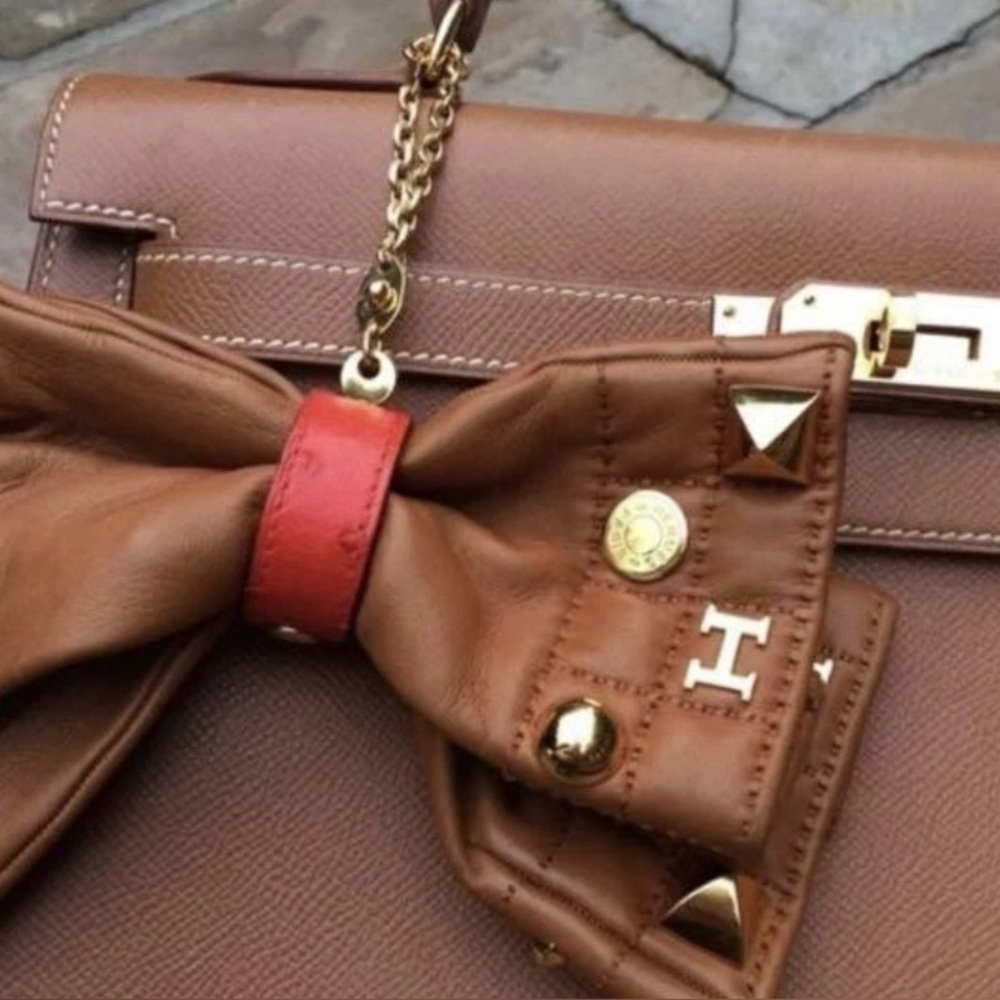 Hermès Nomade Glove Holder in Sellier Blue Leather - Picture 6 of 6
